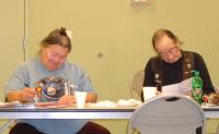 <h2>Members Studying Their Notes
</h2><p>Feb. 8, 2009Photography by WahiyaLeft: Penny CookRight: Frank Cook<br></p>